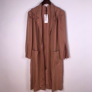 Dark Blush Calf Long Jacket